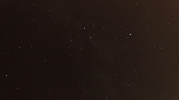 Timelapse des étoiles dans le ciel nocturne — Video