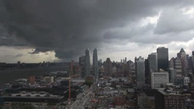 video van midtown manhattan skyline pannen