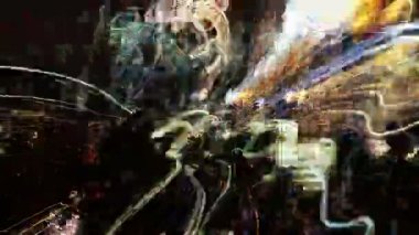 hızlandırılmış trafik ve sokak sahne yapılmış soyut desen