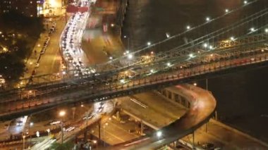 brooklyn Köprüsü'nün Timelapse