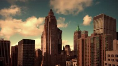 Daha düşük (finans bölgesine) manhattan Skyline Timelapse