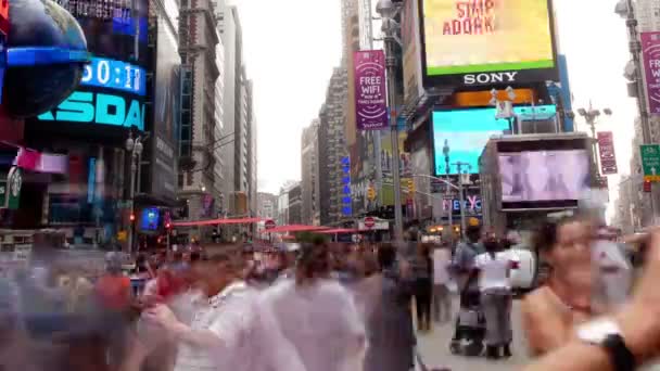 Zeitspanne der Zeiten quadratisch, New York — Stockvideo