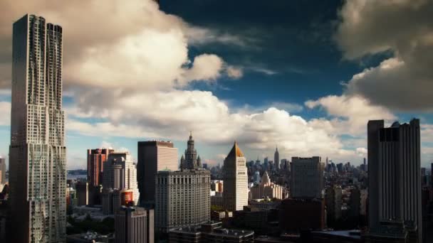 Manhattan Skyline Timelapse — Stockvideo