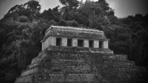 Timelapse shot van de Maya-ruïnes op palenque — Stockvideo