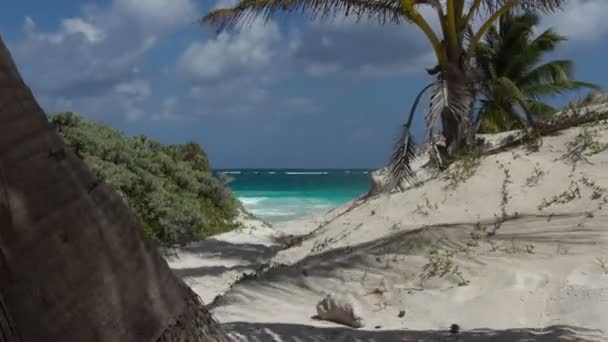 Timelapse de una playa perfecta paraíso — Vídeos de Stock