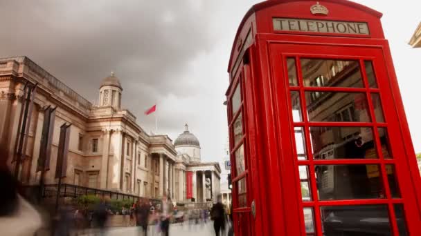 A famous london phone box