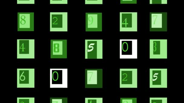 Numéros en séquence changeant de polices — Video