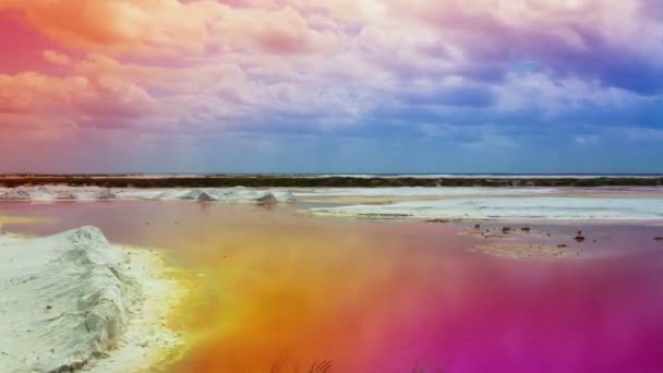 Timelapse de mar raso deslumbrante — Vídeo de Stock