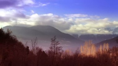 şaşırtıcı pyrenees dağ manzarası Timelapse
