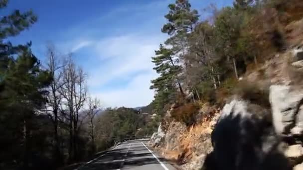 移動中の車から撮影微速度撮影 — ストック動画