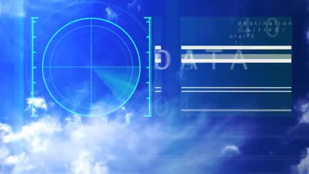 Clip de données et d'informations radar, météorologiques et d'avaition 