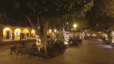Timelapse zocalo gece San miguel de allende