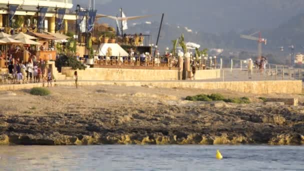 San antoni, Ibiza da sahilinin bir görünüm — Stok video