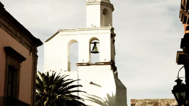 Timelapse of the church in san miguel de allende — Stock Video