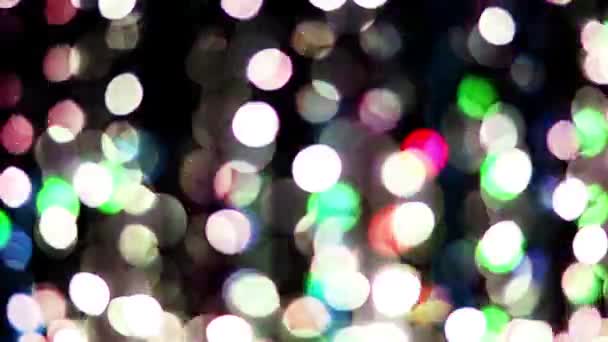 Motifs de lumière abstraits et mouvement fabriqués à partir d'ampoules colorées 