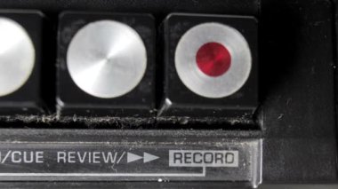 eski bir retro radyo kontrolleri Close-Up