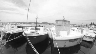 st tropez Fransa, bağlantı noktasının Timelapse