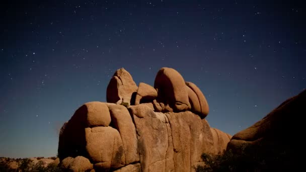 Timelapse de estrellas en la noche — Vídeo de stock