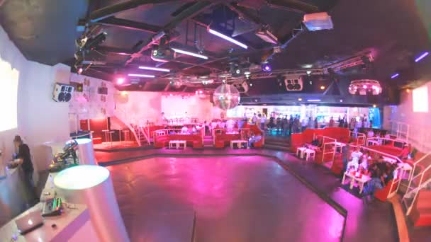 Laser show al nightclub — Video Stock