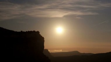Dolunay gece timelapse en güzel tavatet Dağı