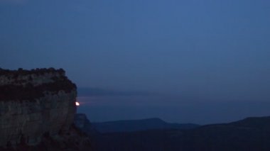 güzel tavatet dağ manzarası Timelapse