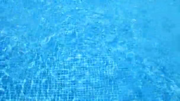 Abstract shot of water in a swimming pool — Stock Video