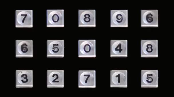 Sequenze astratte dei numeri — Video Stock