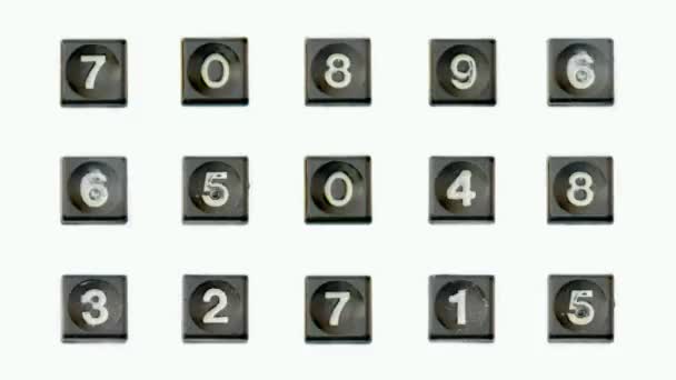 Abstract number sequences — Stock Video
