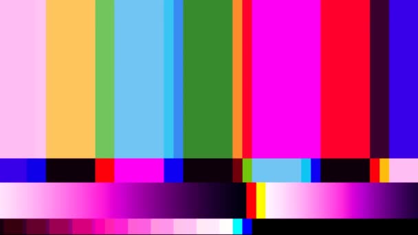 Tv testcard desen — Stok video