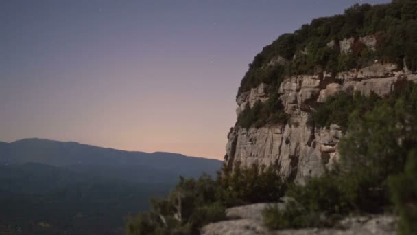 Timelapse av vackra tavatet bergslandskap — Stockvideo