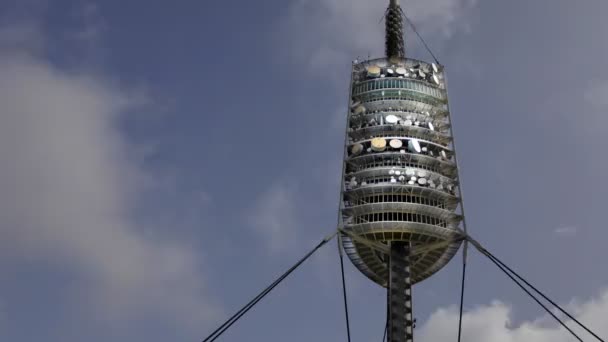 Timelapse záběr torre de collserola — Stock video