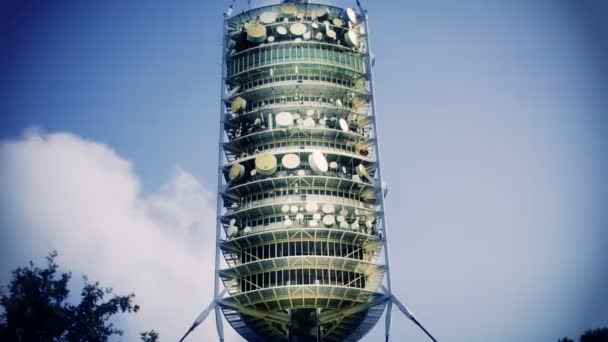 尕拍摄的 torre de collserola — 图库视频影像