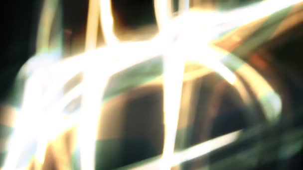 Abstraktes Lichtmuster aus leuchtenden Fackeln — Stockvideo