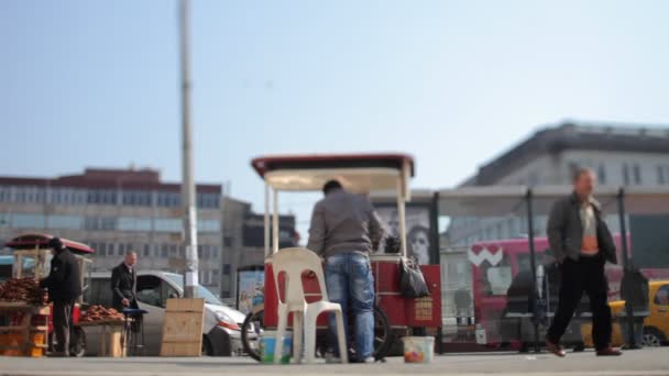 Scena di strada a istabul — Video Stock