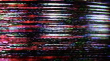 eski bir televizyon yakalanan statik ve elektronik gürültü