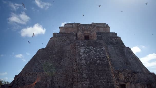 Timelapse tiro das ruínas maias em uxmal — Vídeo de Stock