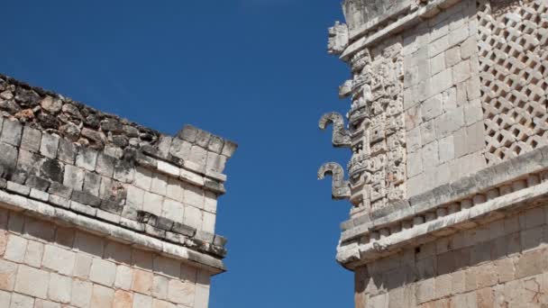 Timelapse skott av Maya-ruinerna på uxmal — Stockvideo