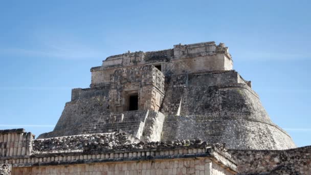 Timelapse shot of the mayan ruins at uxmal — Stock Video