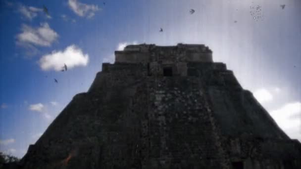 Timelapse av Maya-ruinerna på uxmal — Stockvideo