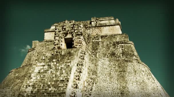 ウシュマルのマヤ遺跡のタイムラプス — ストック動画