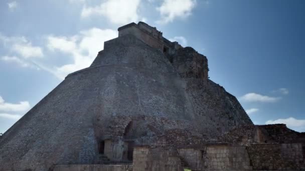 Timelapse av Maya-ruinerna på uxmal — Stockvideo