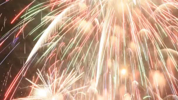 Abstract clip made from fireworks display — Stock Video