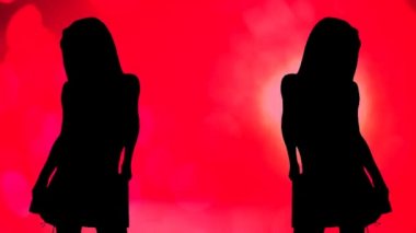 seksi kadın dansları ile parti arka plan