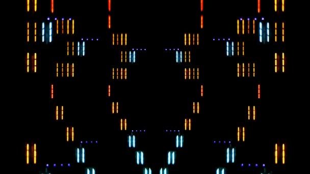 Gros plan des égaliseurs graphiques hifi 