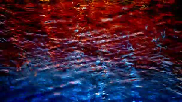 Abstrakcyjny wzór z strzał odbicia w wodzie — Wideo stockowe