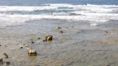 sığ su kayalar ile