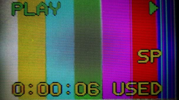 Television and film static and electronic noise — Stock Video