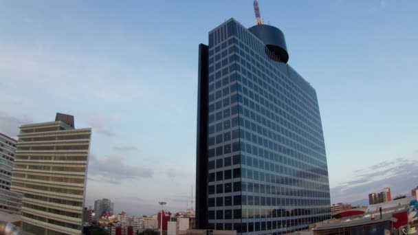 Time-lapse of the world trade centre building — Stock Video