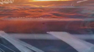 Tepegöz tarafından geçen gün batımı bulutlar