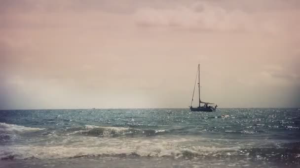 Schöner versteckter Strand von Waikiki — Stockvideo